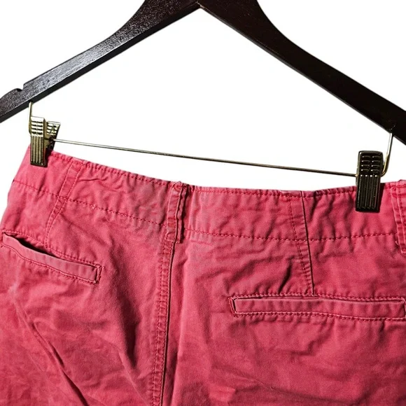 Aeropostale Size 32 Men’s Coral Red Flat Front Chino Dress Shorts Pink - Picture 7 of 7